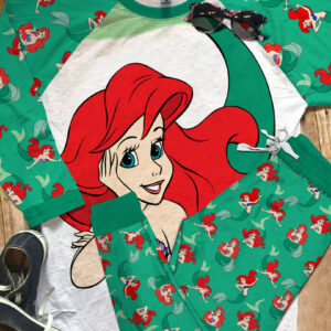 Disney Princess Ariel Green Dress Unisex Pajama 2 ar unisex pajama uhqdp