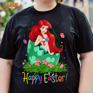 Ariel Princess Happy Easter Day T-shirt 2 Ariel Princess Happy Easter Day T-shirt