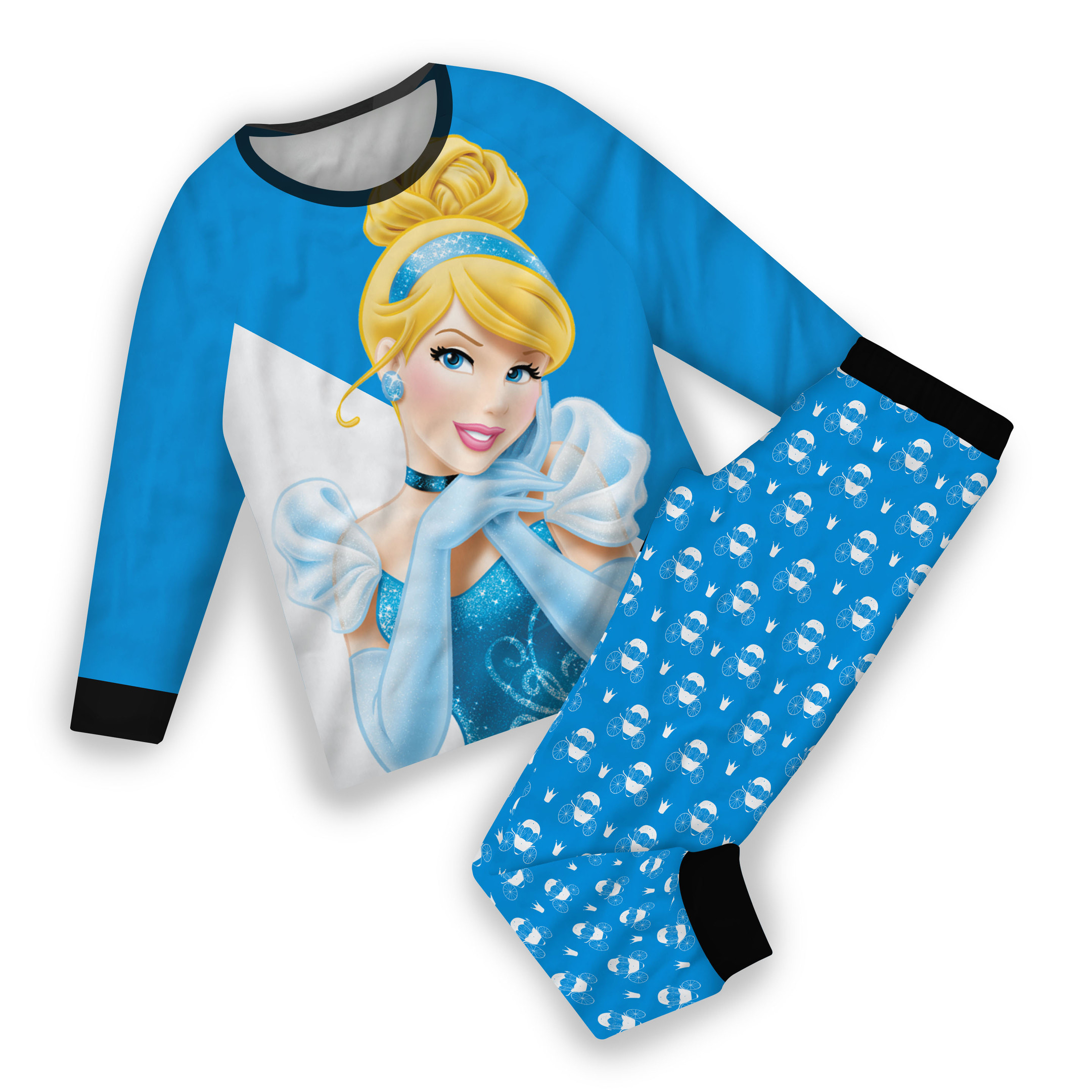 Cinderella Beautiful Pajamas Blue HOT Unisex Nazix Store