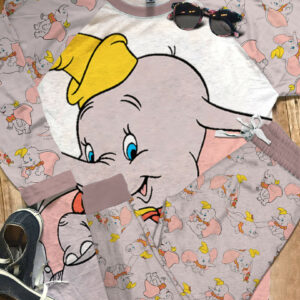 Kids Dumbo Pajamas Gray - Unisex HOT 2 db unisex pajama 6md6h