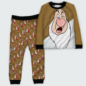 Grumpy Disney Pajamas Brown
