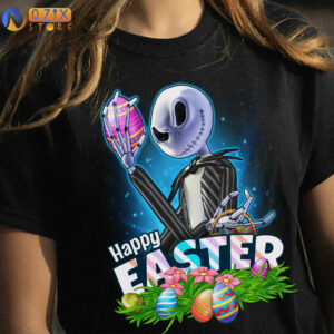 Jack Skellington Happy Easter Day T-Shirt 4 Jack Skellington Happy Easter Day T-Shirt