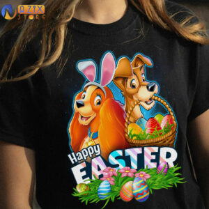 Lady and The Tramp Happy Easter Day T-Shirt 4 Lady and The Tramp Happy Easter Day T-Shirt