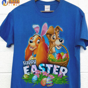 Lady and The Tramp Happy Easter Day T-Shirt Lady and The Tramp Happy Easter Day T-Shirt