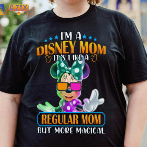 MINNIE Shirt - I’m A Disney Mom It’S Like A Regular Mom But More Magical 2 minnie im a disney mom its like a regular mom but more magical dfor9