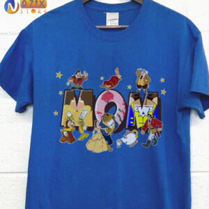 T-shirt for Mom with Beauty and The Beast Disney Characters T-shirt for Mom with Beauty and The Beast Disney Characters