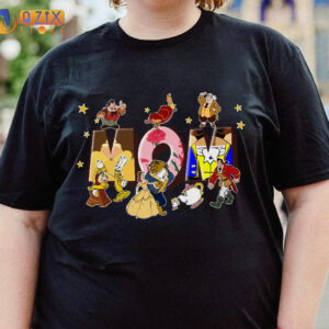 T-shirt for Mom with Beauty and The Beast Disney Characters 2 mombtb zh5zw