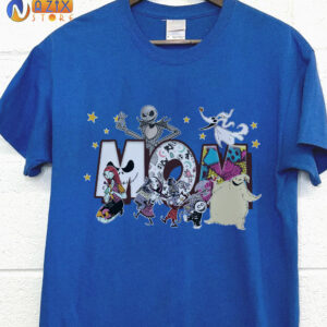 Jack Skellington Characters Printed T-Shirts For Mom Jack Skellington Characters Printed T-Shirts For Mom