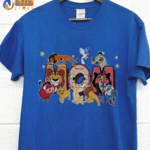 T-shirts for Mom with Printed Lion King Characters T-shirts for Mom with Printed Lion King Characters