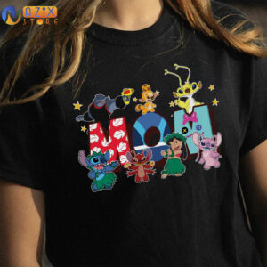 T-Shirts For Mom With Stitch Characters Printed 4 momstitch a5l1t