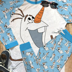 Olaf Smile Blue Pajamas - Unisex 2 olf unisex pajama wbxgd