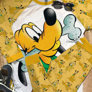 Yellow Disney Pluto Pajamas - Unisex 2025 2 plt unisex pajama 47oe5