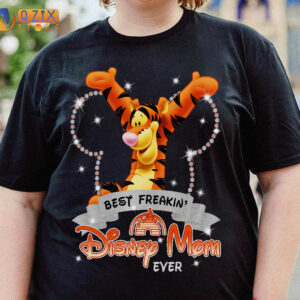 Best Freakin Disney Mom Ever Tigger T-Shirt 2 tigger1 u7667