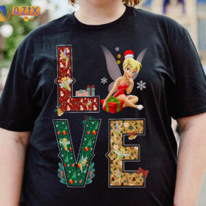 Tinkerbell Christmas T-Shirt 2 tinkerbell 5yrwx