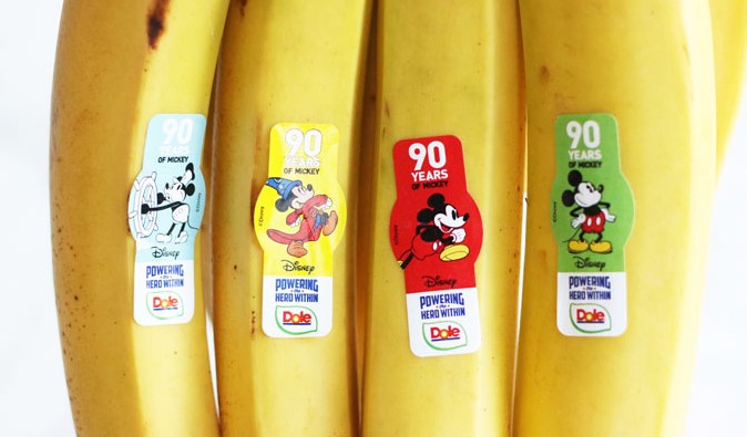 Why are there disney stickers on dole bananas