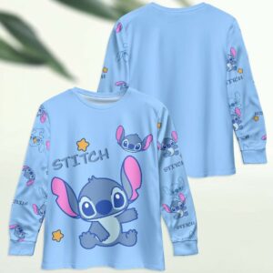 Stitch Pajama Set – Cozy Blue Sleepwear for Kids & Adults 1 Stitch Pajama Set1
